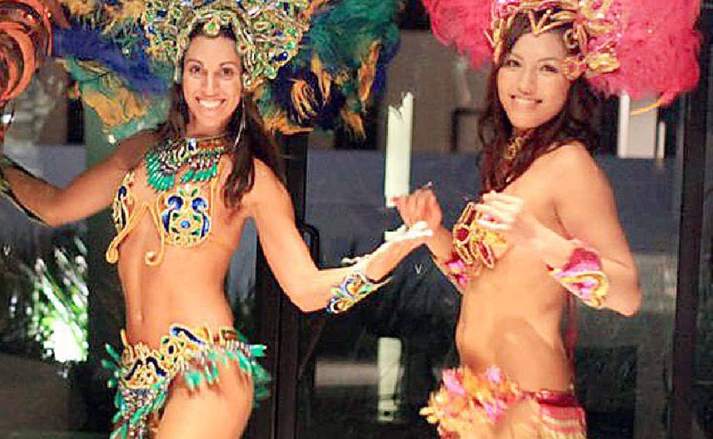 Brazilian group Bahia Alegria entertain.